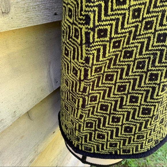 Vintage Express Tricot Jacquard Print Long Sleeve Collared Quarter Zip Sweater - Picture 14 of 16